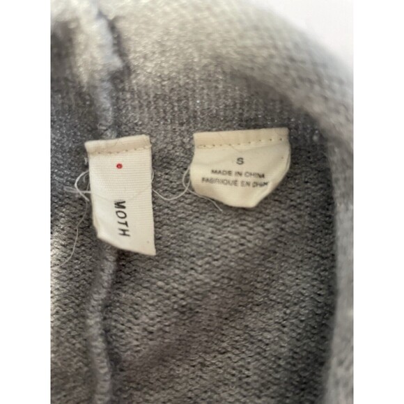 Moth Anthropologie Gray Oversize Sweater Roll Neck Tunic S - Picture 9 of 9